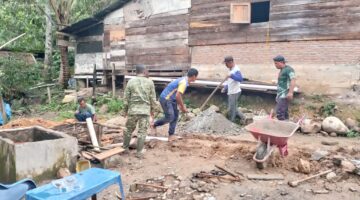 Progres Pembangunan Lima Unit RTLH Program TMMD ke-130 di Kodim 0113/Gayo Lues Capai 27 Persen